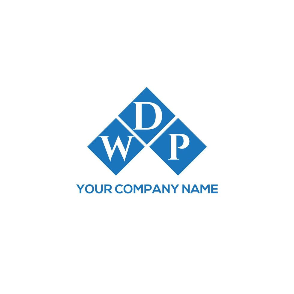 WDP letter logo design on WHITE background. WDP creative initials letter logo concept. WDP letter design. vector