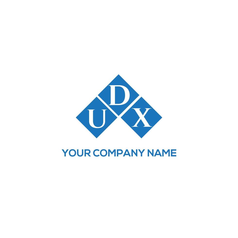 diseño de logotipo de letra udx sobre fondo blanco. concepto de logotipo de letra de iniciales creativas udx. diseño de letras udx. vector