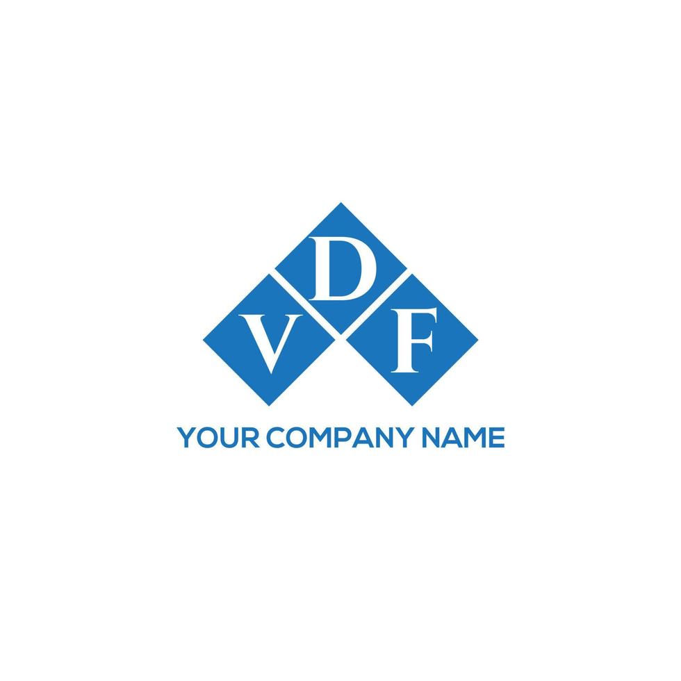 VDF letter logo design on WHITE background. VDF creative initials letter logo concept. VDF letter design. vector