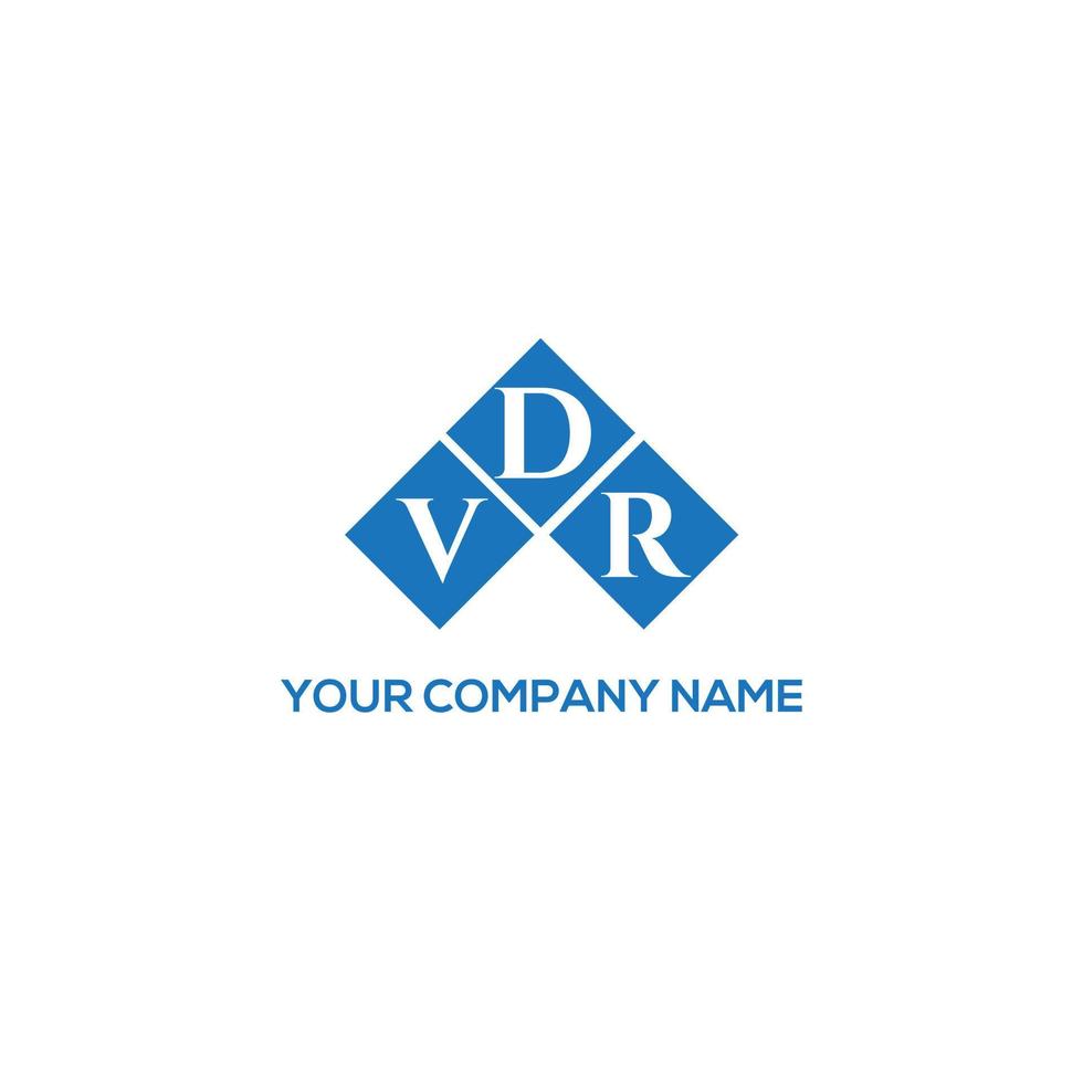 diseño de logotipo de letra vdr sobre fondo blanco. concepto de logotipo de letra de iniciales creativas vdr. diseño de letras vdr. vector