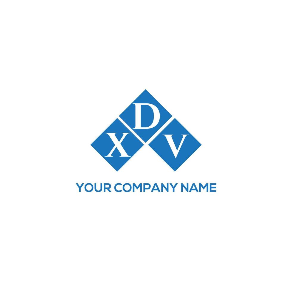 XDV letter logo design on WHITE background. XDV creative initials letter logo concept. XDV letter design. vector