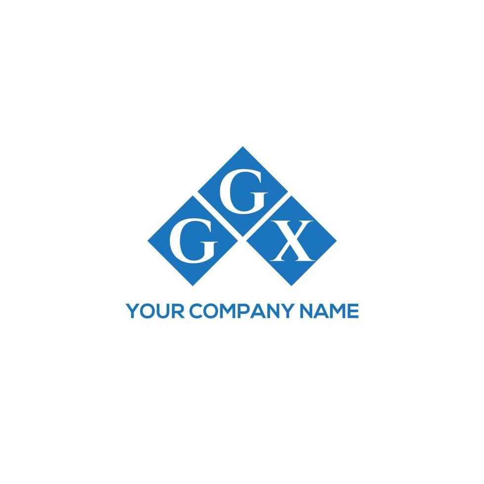 diseño de logotipo de letra ggx sobre fondo blanco. concepto de logotipo de letra de iniciales creativas ggx. diseño de letras ggx. vector