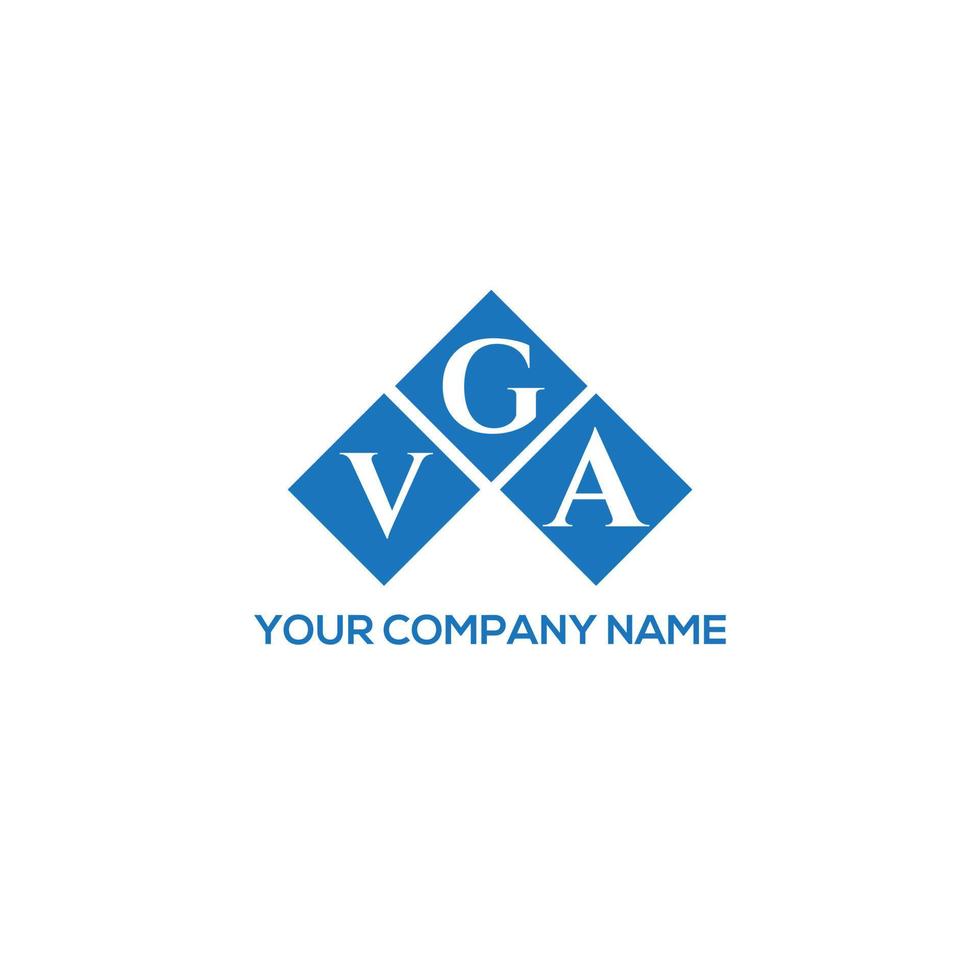 VGA letter logo design on WHITE background. VGA creative initials letter logo concept. VGA letter design. vector