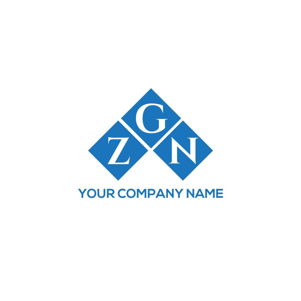 ZGN letter logo design on WHITE background. ZGN creative initials letter logo concept. ZGN letter design. vector
