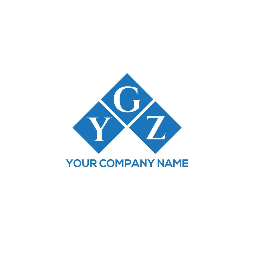 YGZ letter logo design on WHITE background. YGZ creative initials letter logo concept. YGZ letter design. vector