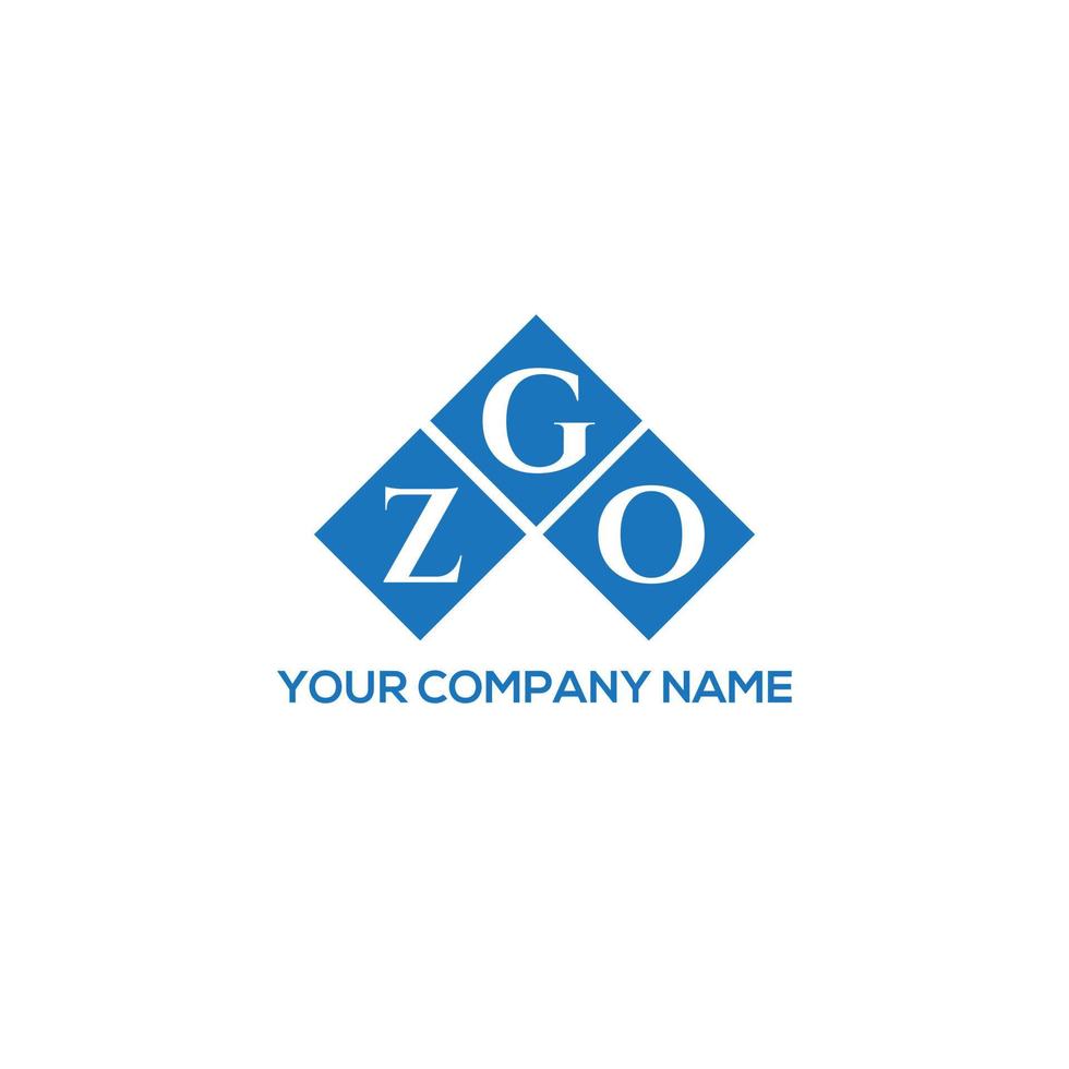 ZGO letter logo design on WHITE background. ZGO creative initials letter logo concept. ZGO letter design. vector