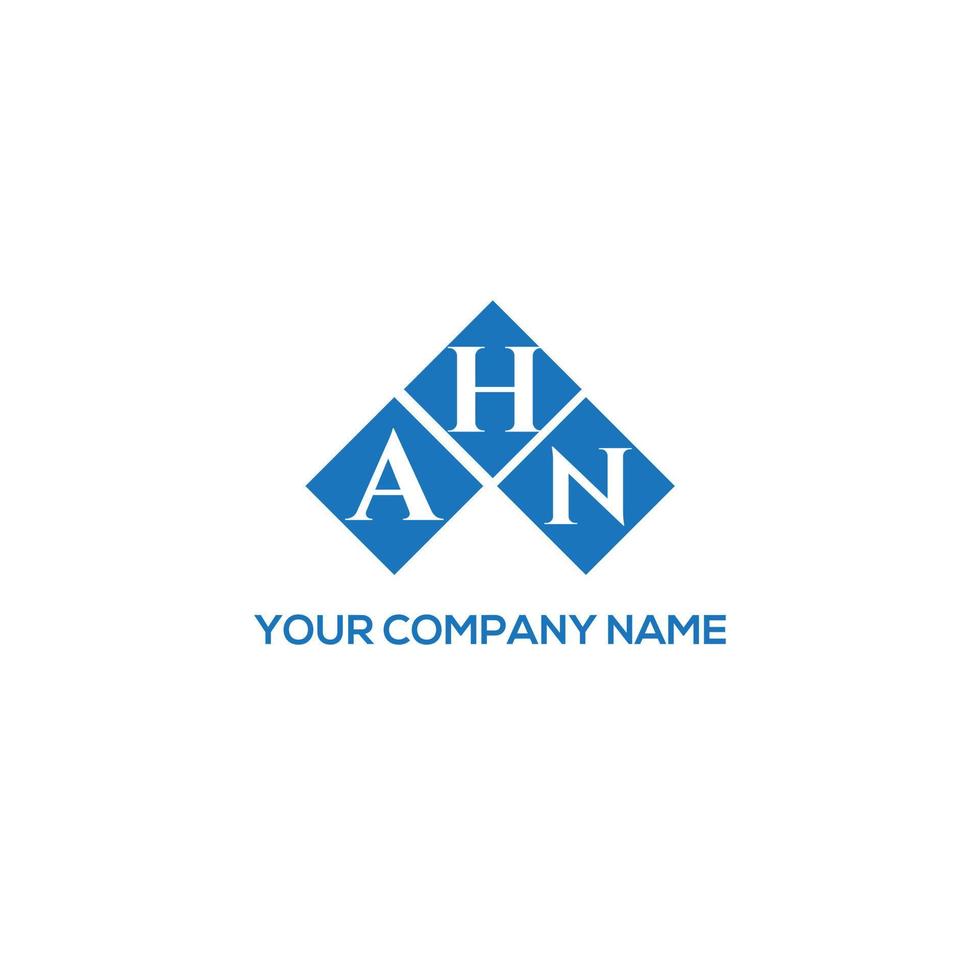 diseño del logotipo de la letra ahn sobre fondo blanco. concepto de logotipo de letra de iniciales creativas ahn. diseño de letra ahn. vector