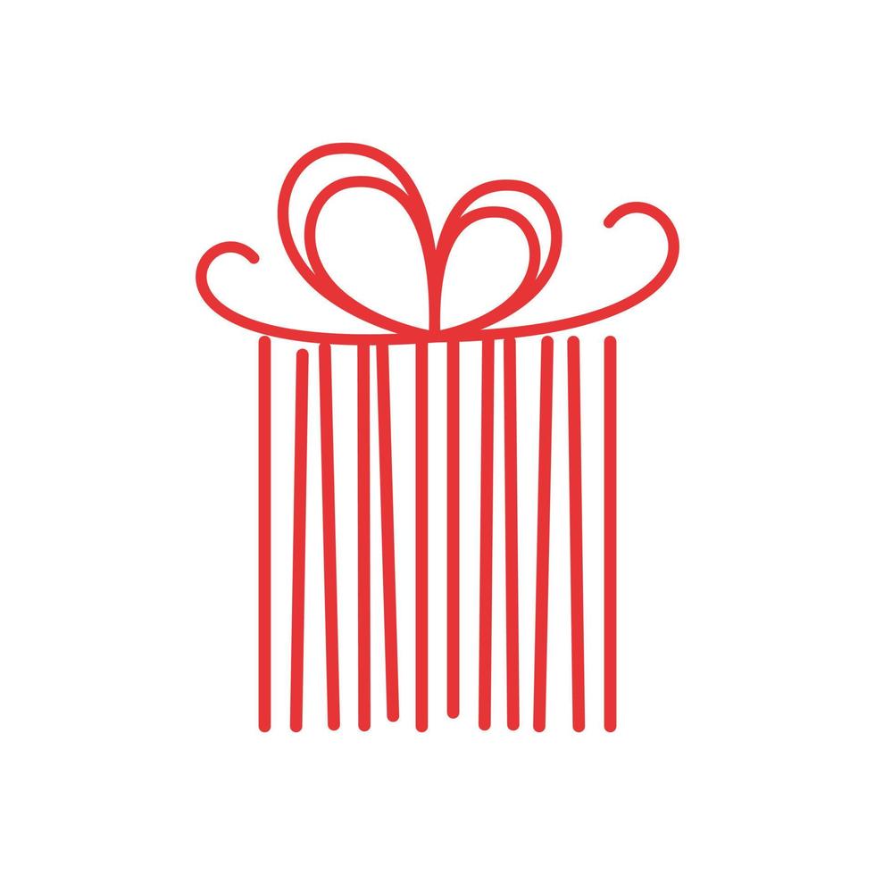 Simple Gift Logo vector