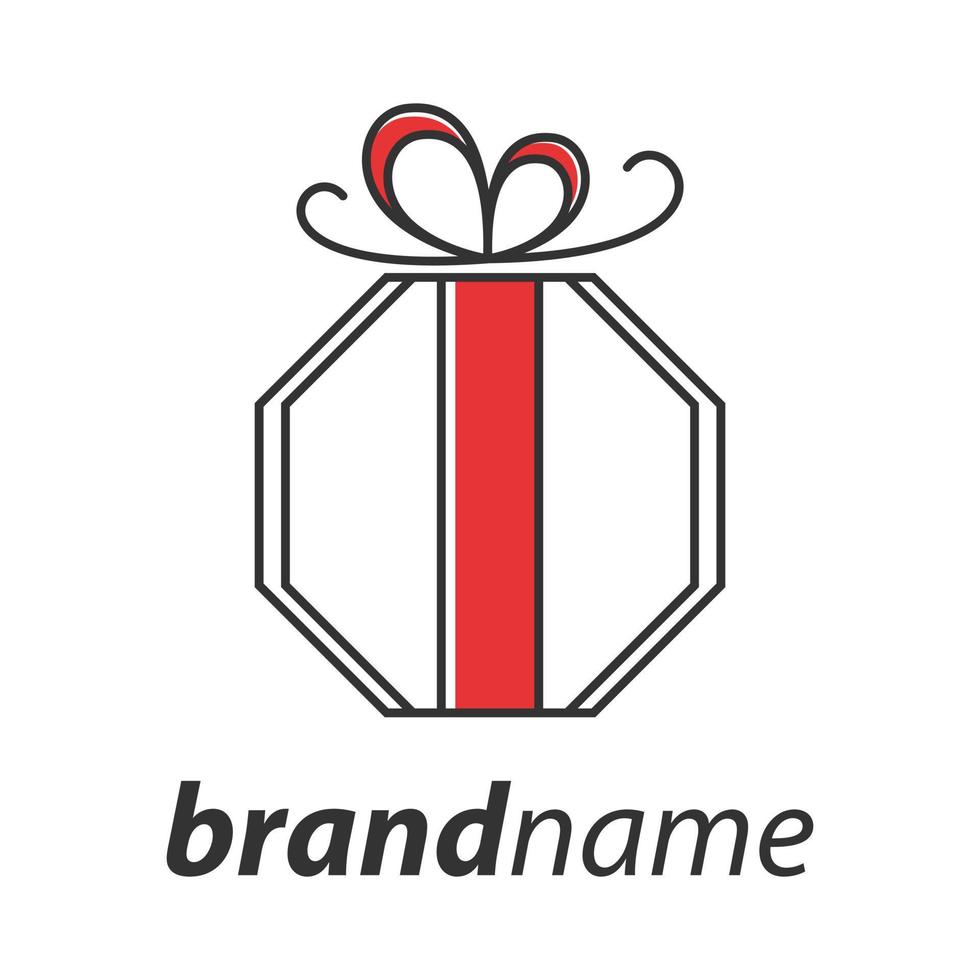 Simple Gift Logo vector