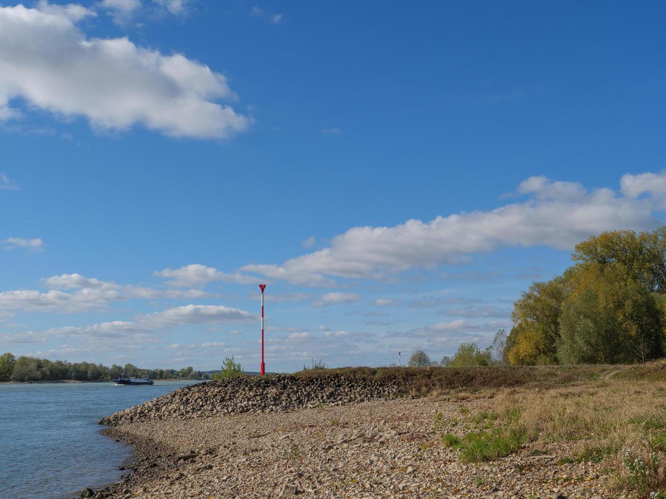 the river rhine near wesel photo