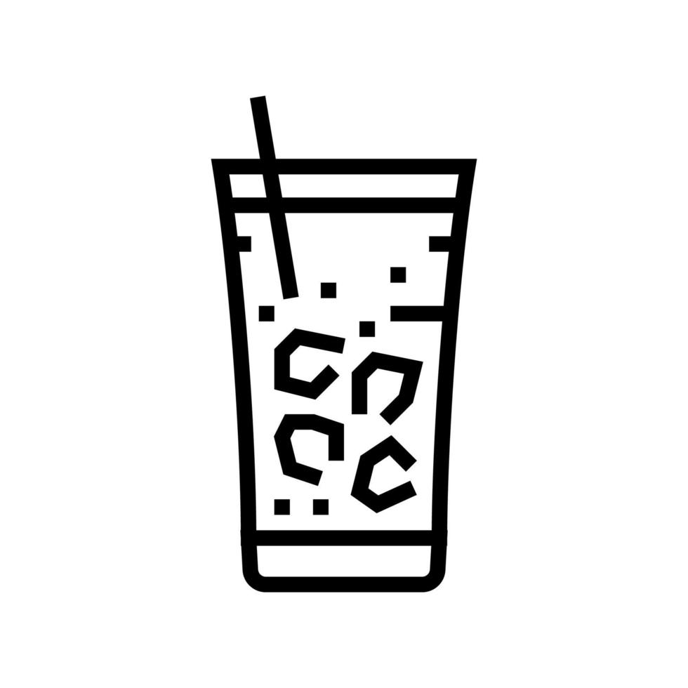 ilustración de vector de icono de línea de café fredo