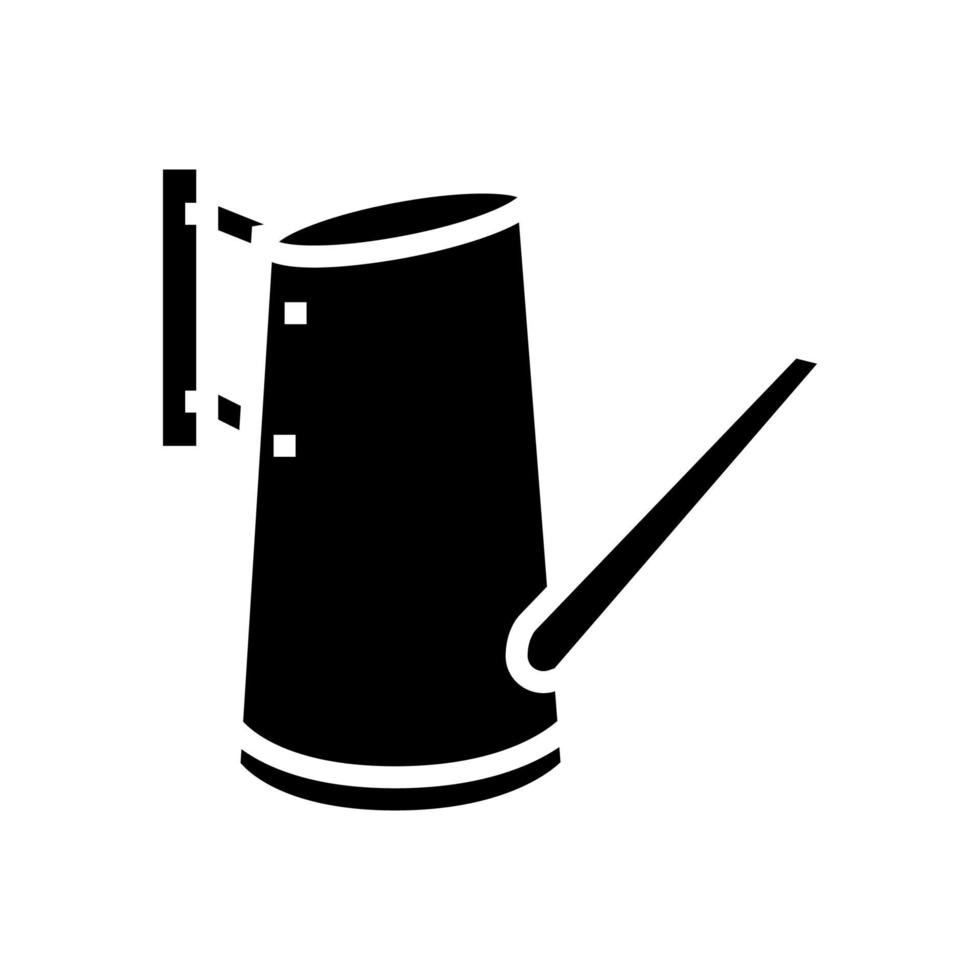 watering can for house plant glyph icon vector illustration