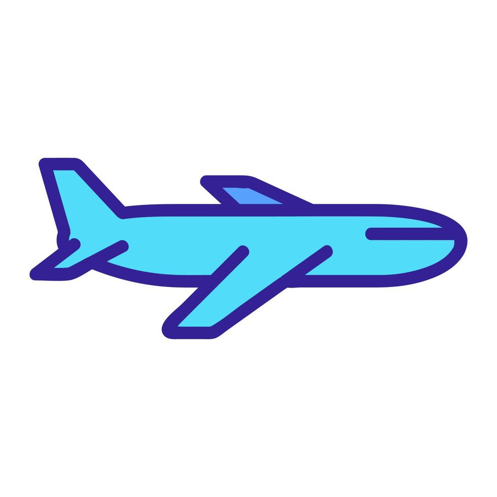 plane icon vector. Isolated contour symbol illustration vector