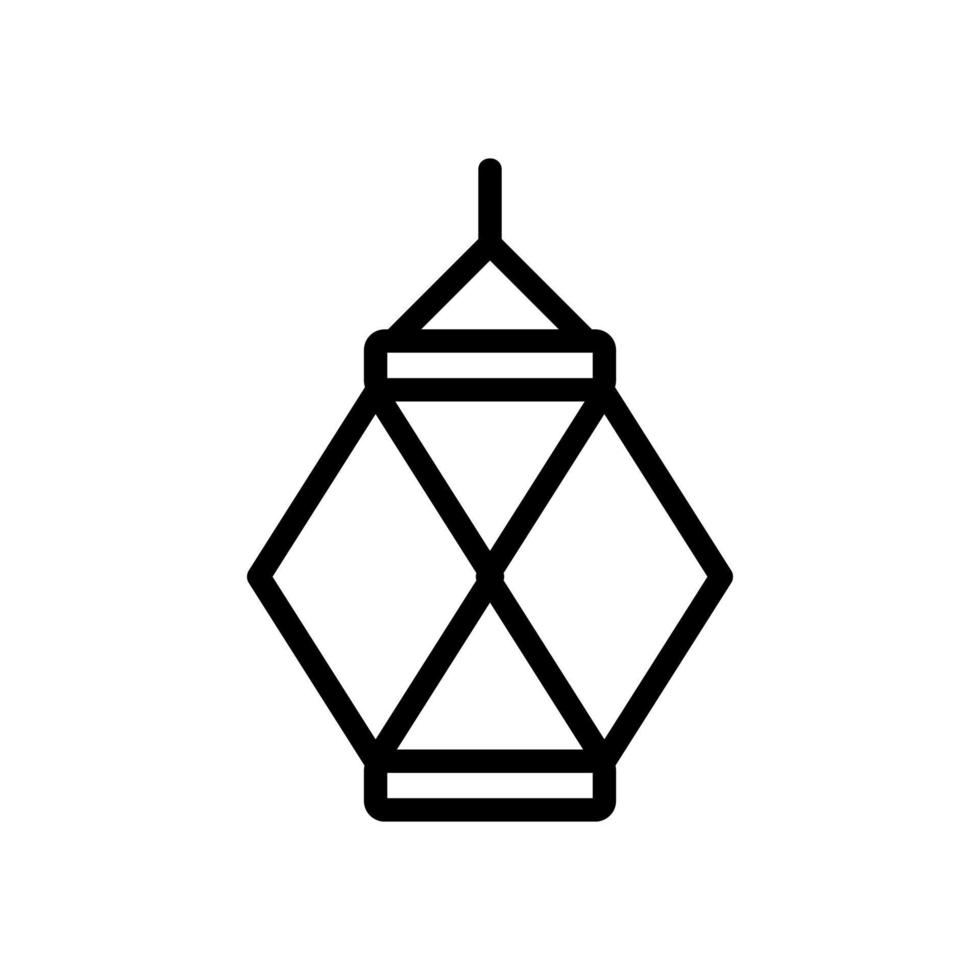 vesak lantern icon vector outline illustration
