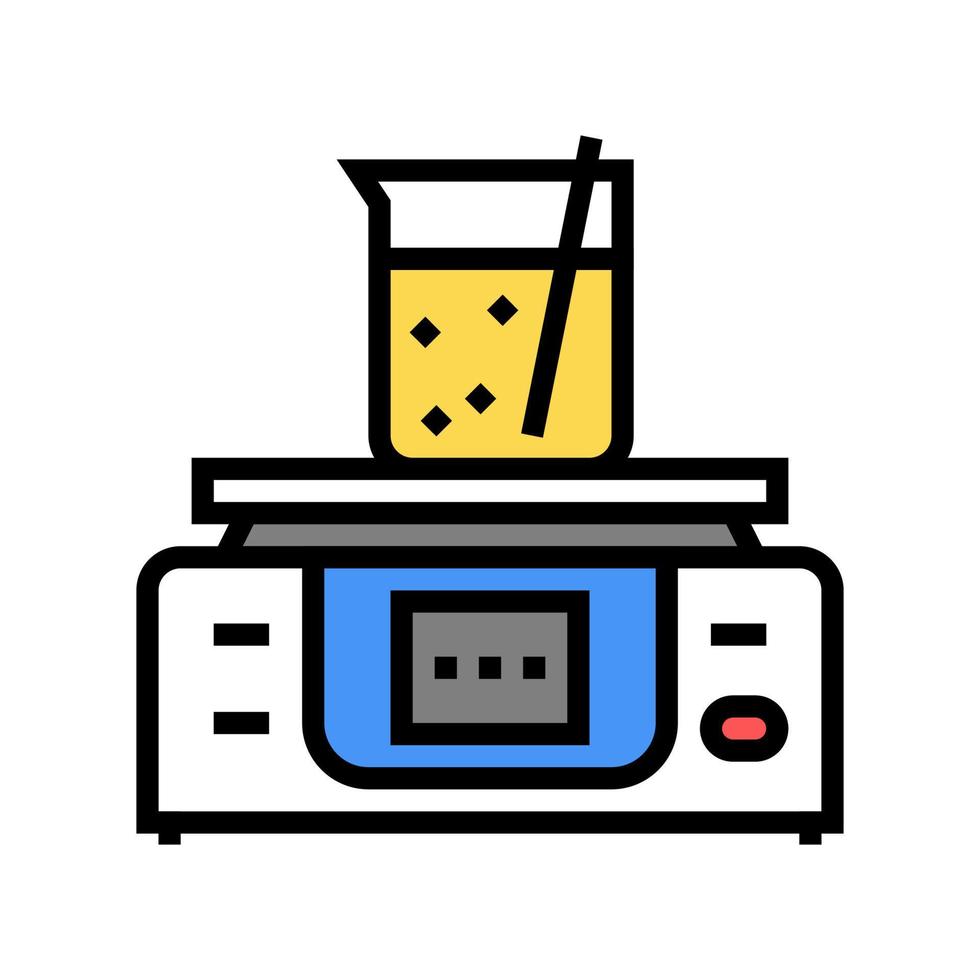 chemical test equipment color icon vector isolated illustration