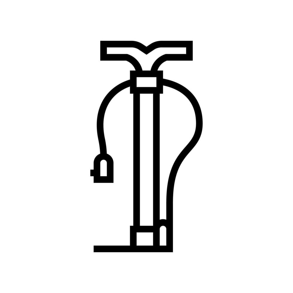 pump tool line icon vector illustration