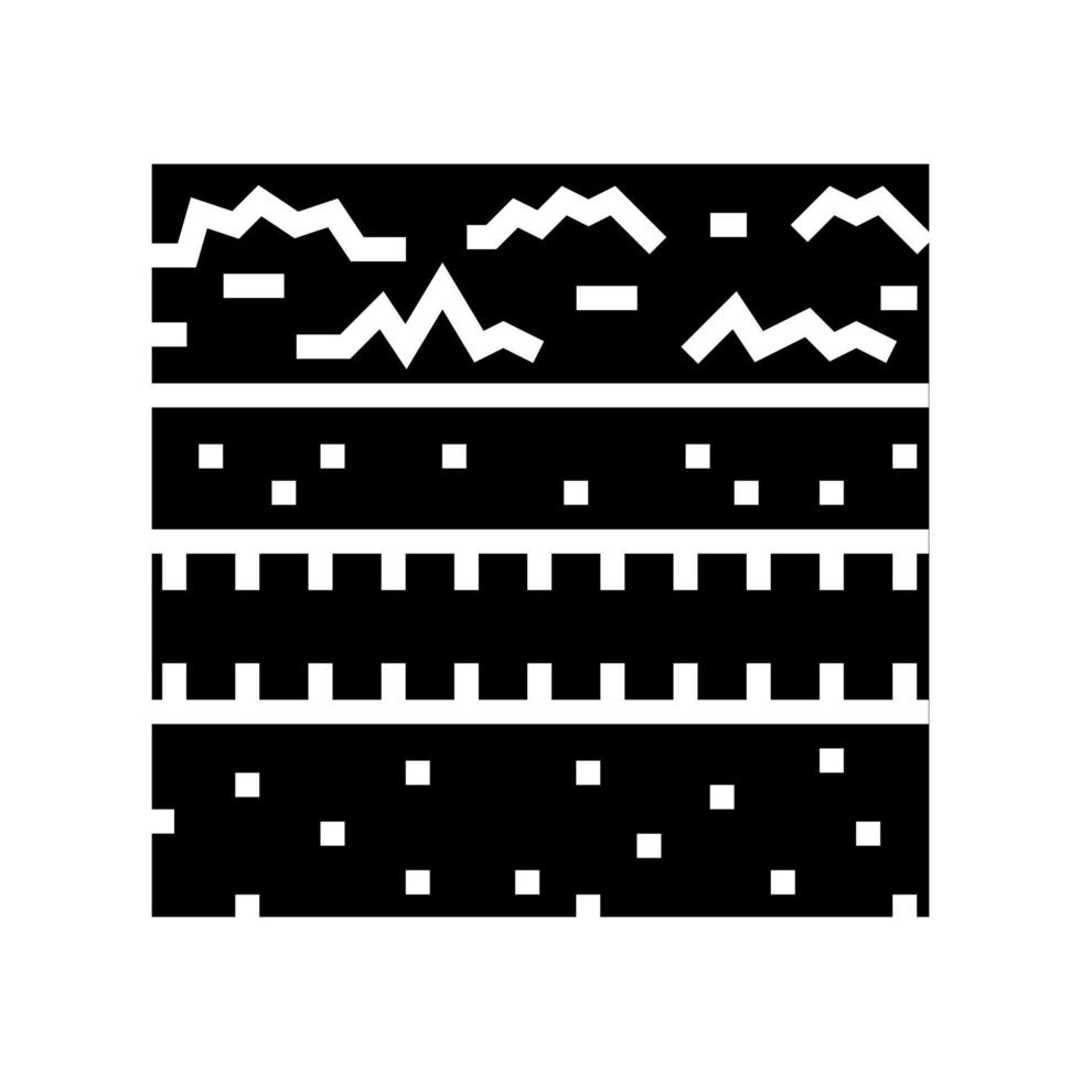ilustración de vector de icono de glifo de sistema de drenaje subterráneo