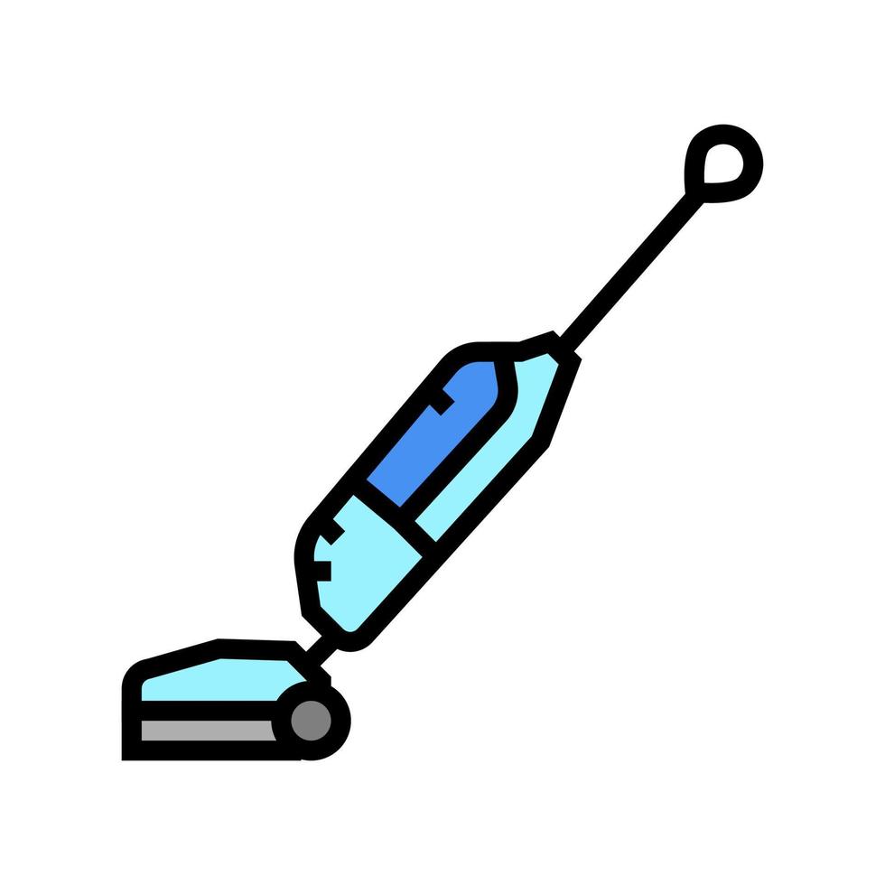 vacuum electronic equipment for cleaning color icon vector illustration