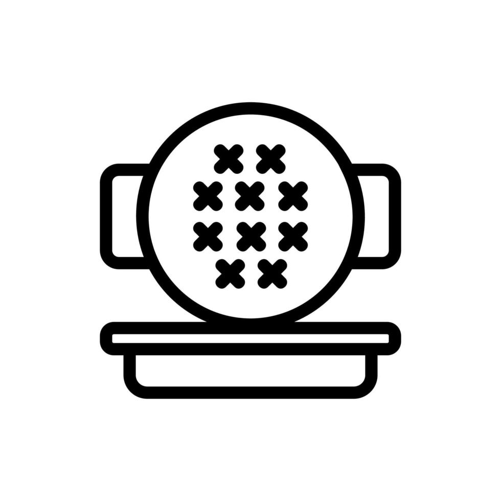 Lucca waffle iron icon vector outline illustration