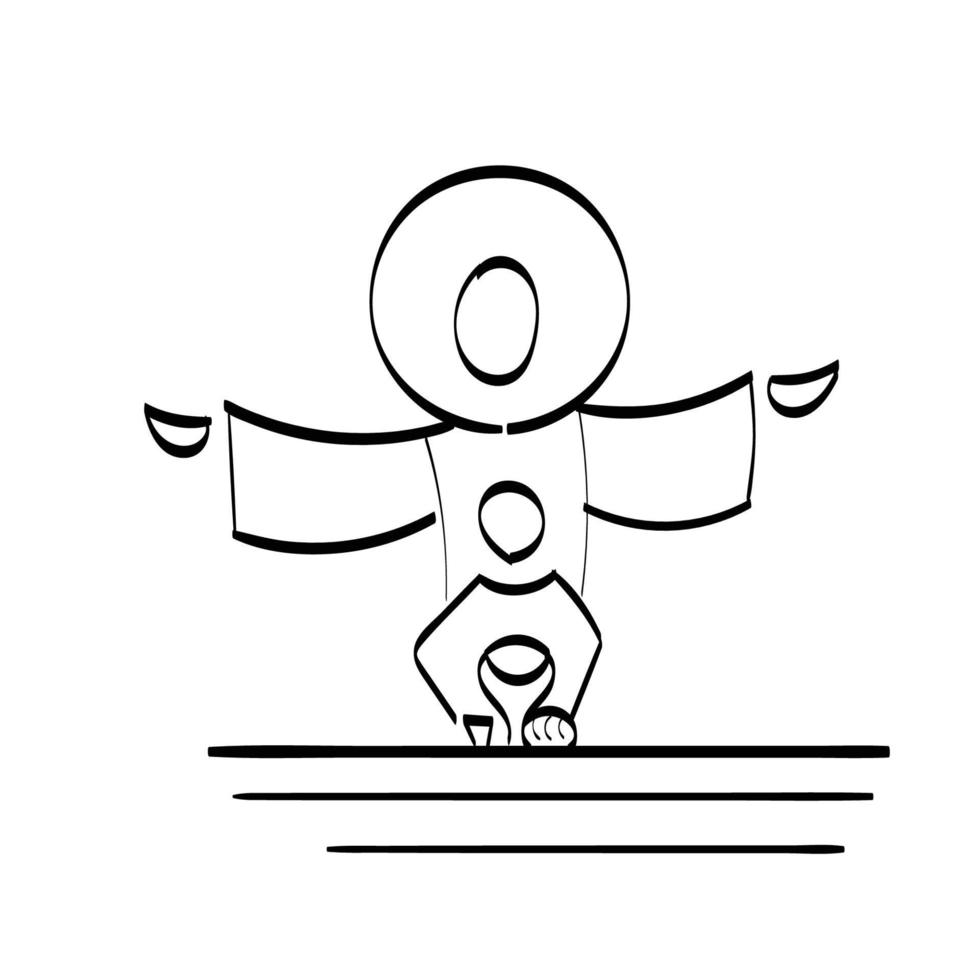 Christian Art. Hand Drawn Religious element. vector