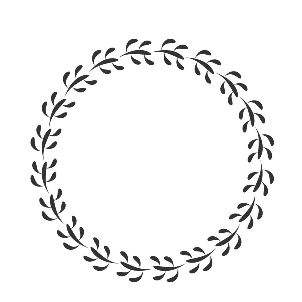 Floral vintage decorative floral frame. vector