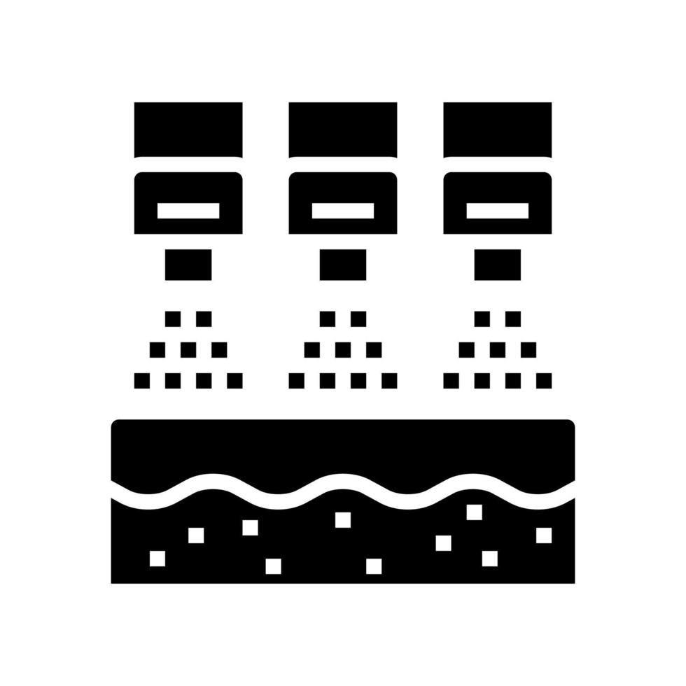 bleaching system glyph icon vector illustration