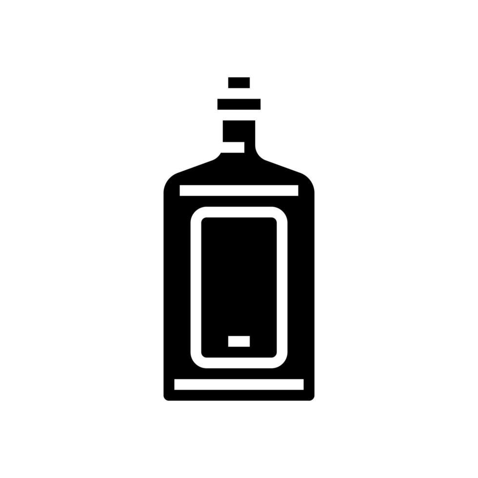 drink bottle glyph icon vector illustration