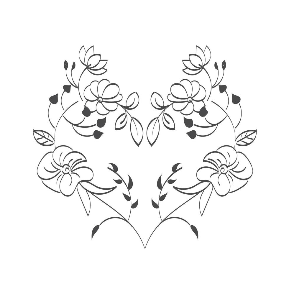 diseño de patrón de bordado de flores imprimible. vector