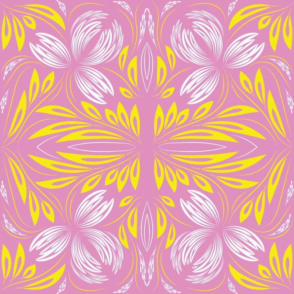 flores folclóricas imprimir patrón floral arte étnico vector