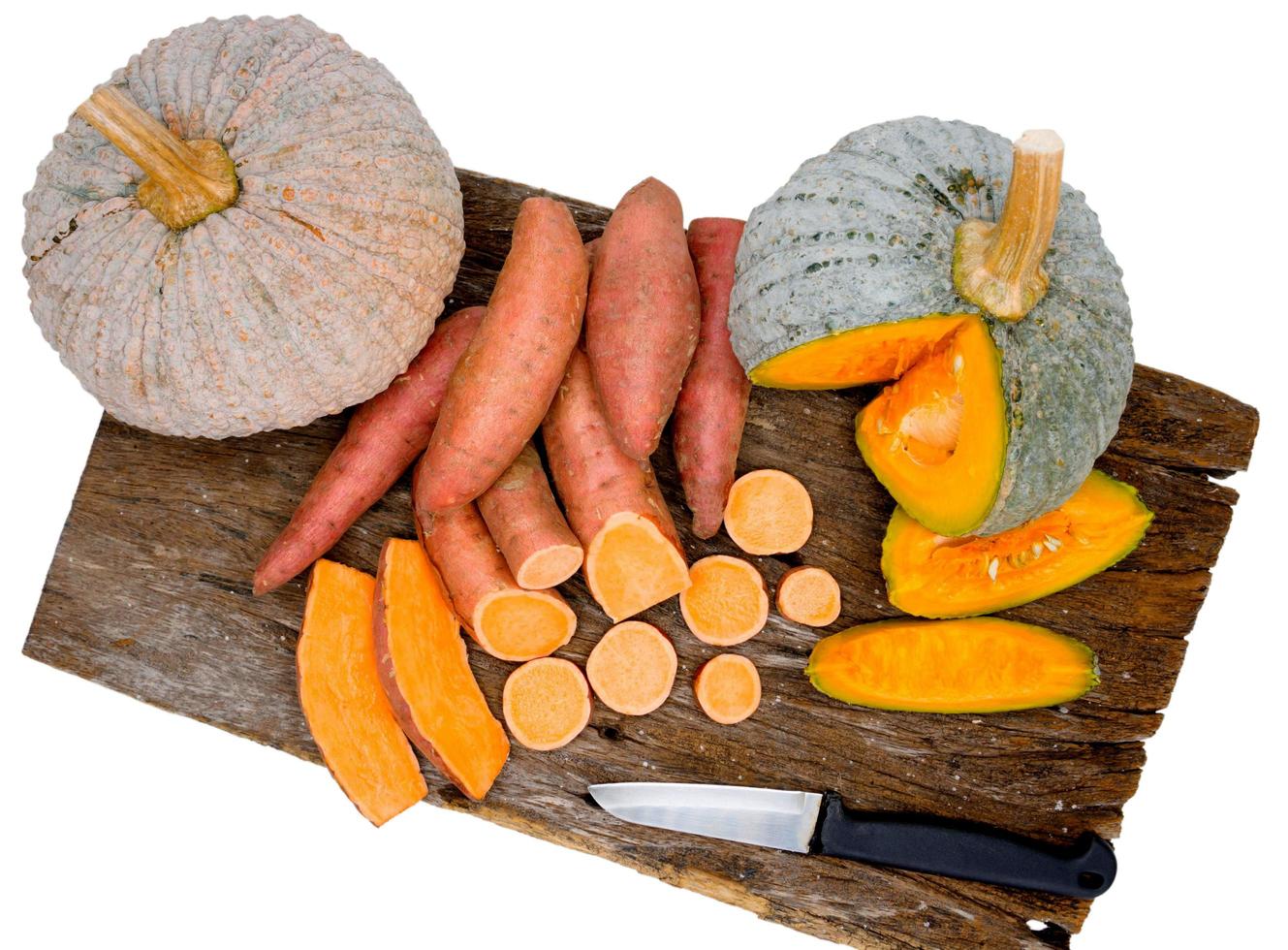 pumpkins and sweet potatoes photo