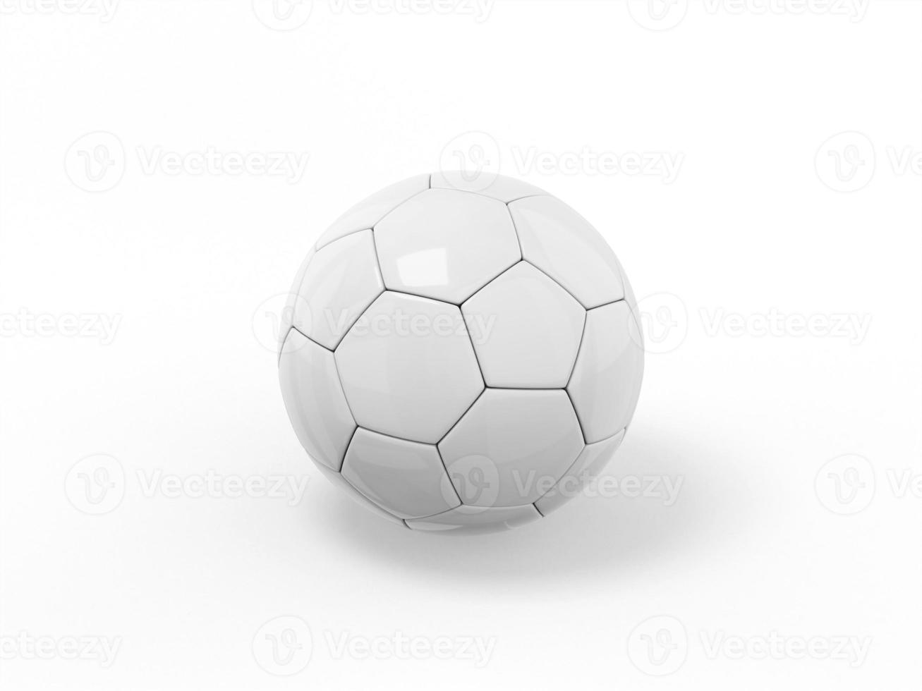 White single color ball on white monochrome background. Minimalistic design object. 3d rendering icon ui ux interface element. photo