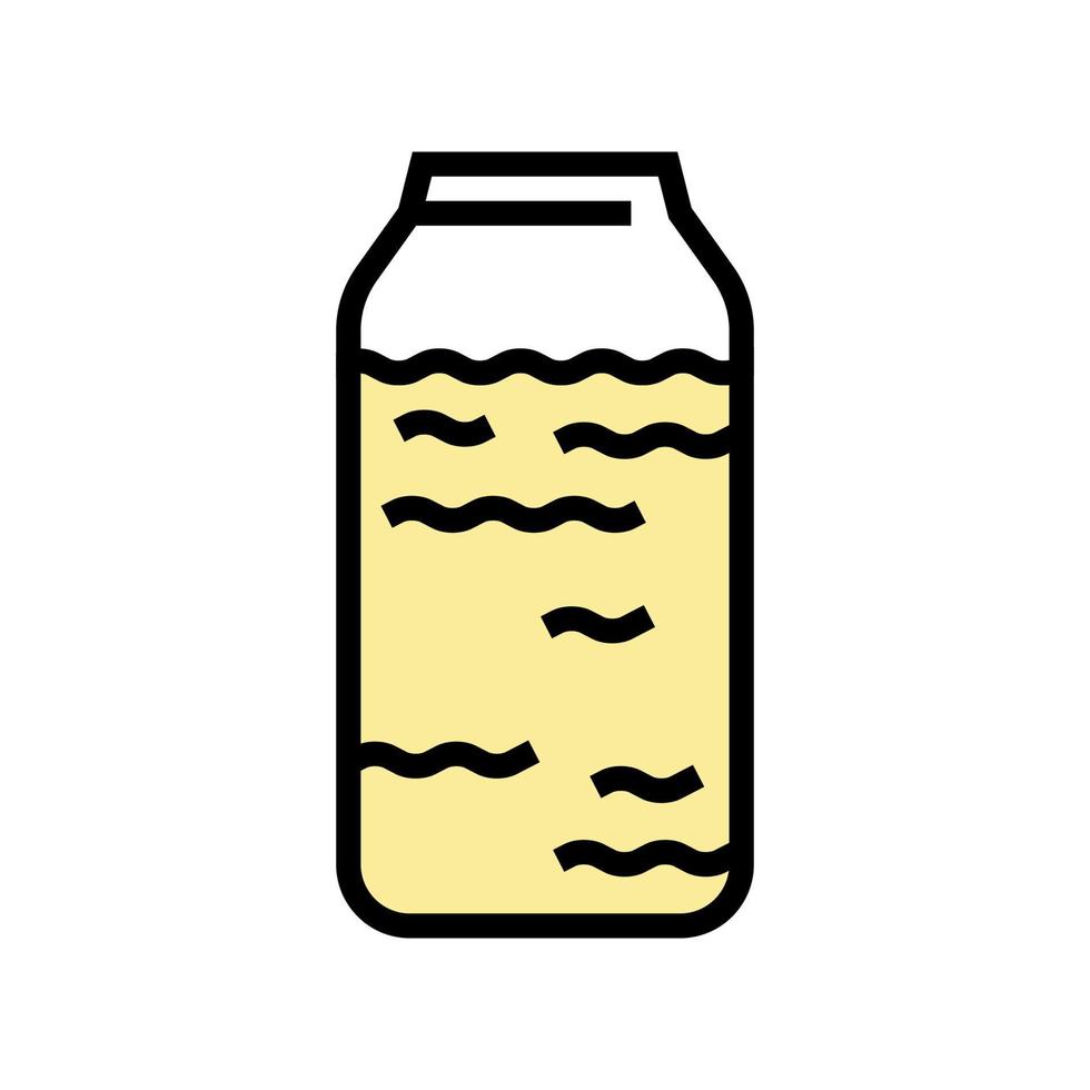 colostrum bottle color icon vector illustration