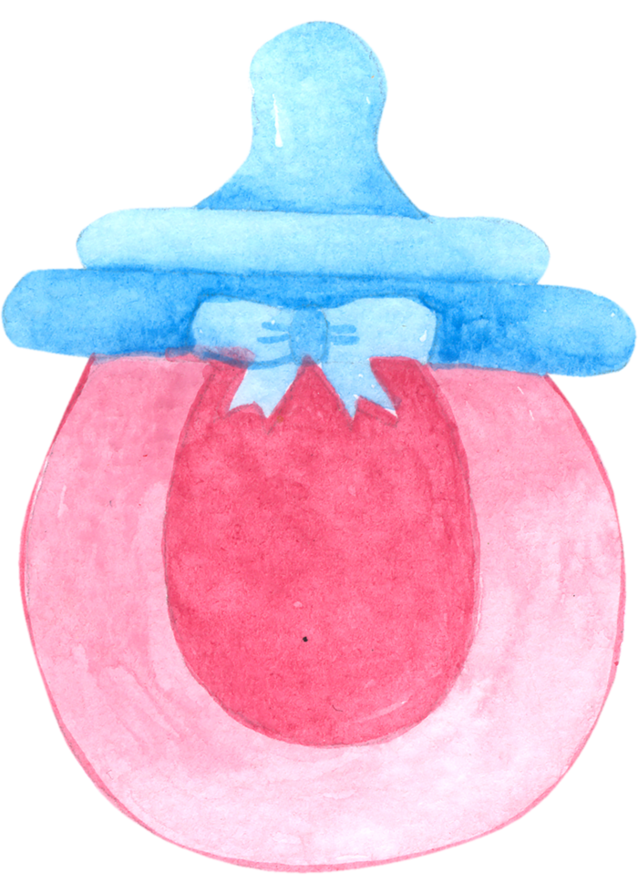 Baby girl element  watercolor png