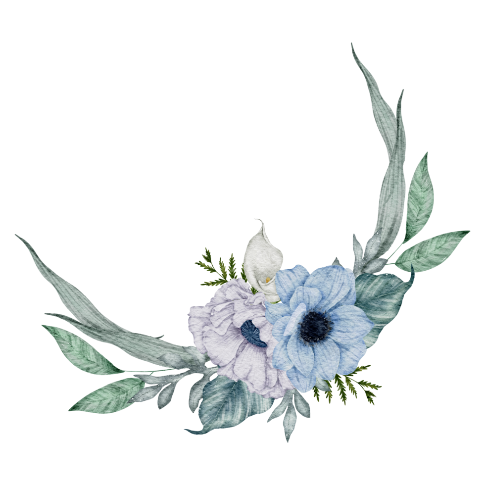 Blumenstrauß Aquarell Hochzeitsblume png