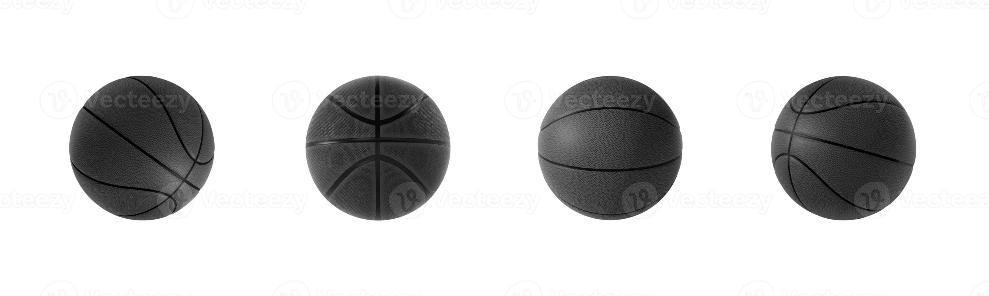 Basketball ball isolated on white background. 3d rendering photo