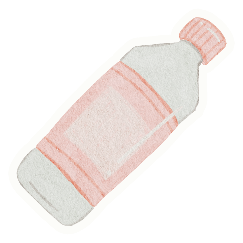 summer watercolor element sticker png