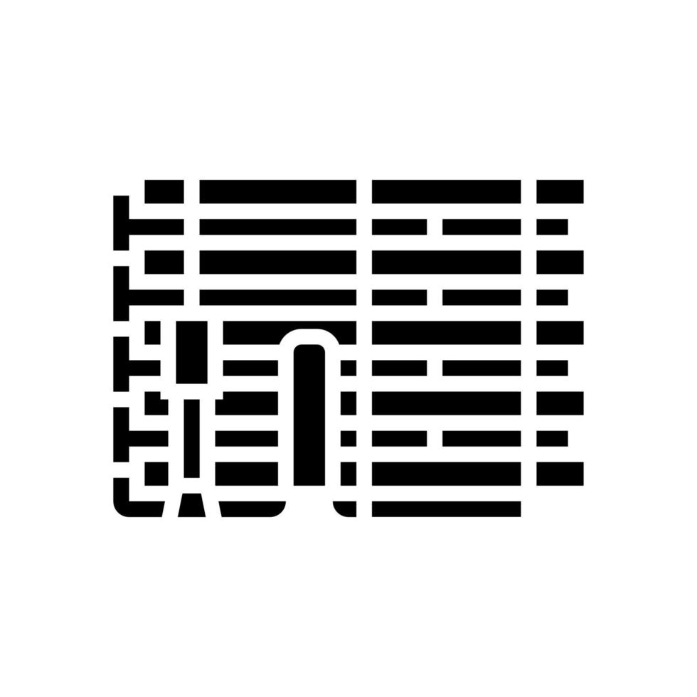 industrial water filter glyph icon vector illustration