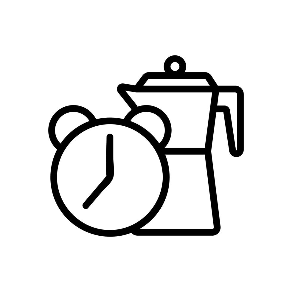 breakfast icon vector. Isolated contour symbol illustration vector