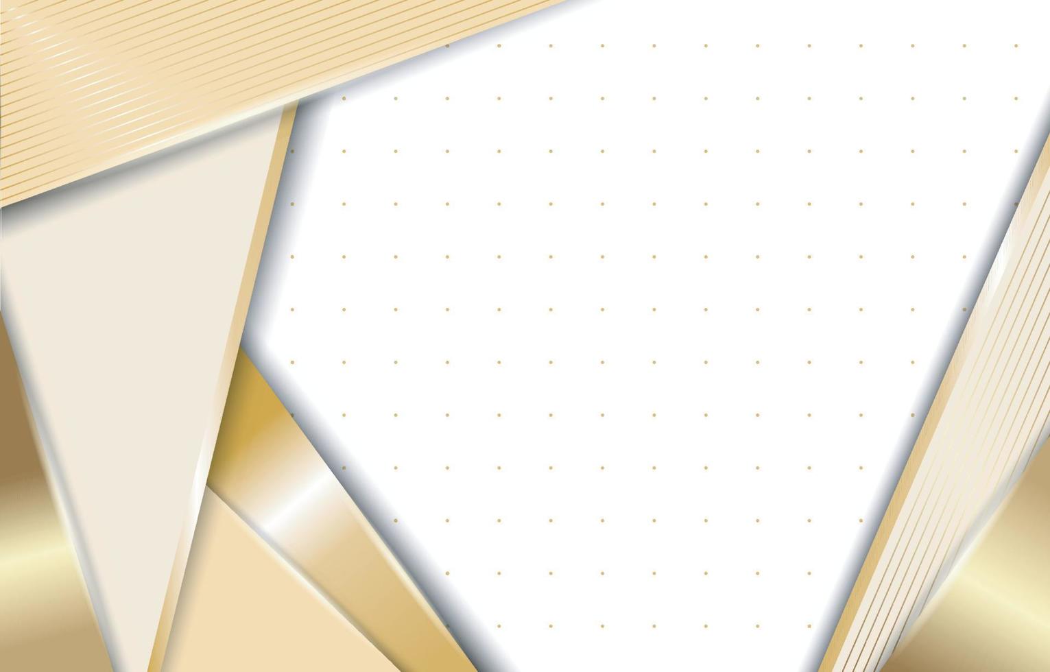 Gold White Geometric Professional Background vector