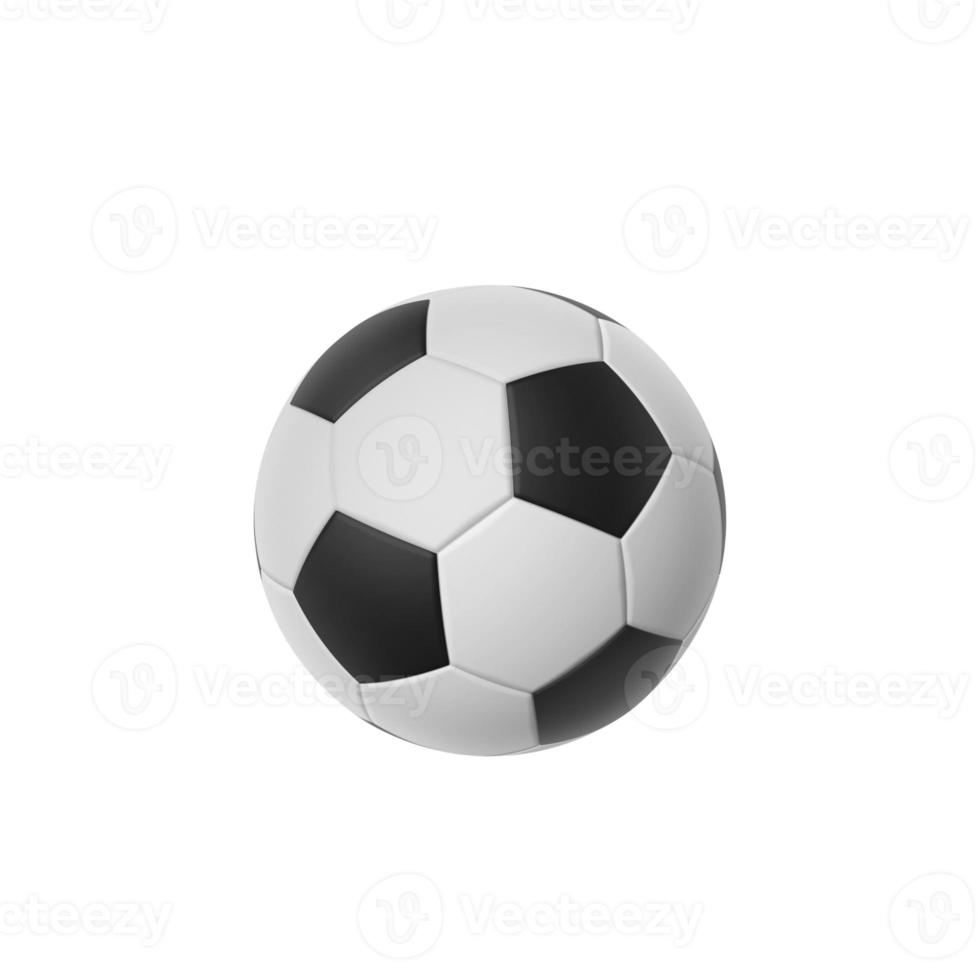 soccer ball isolated on a white background, 3D rendering photo