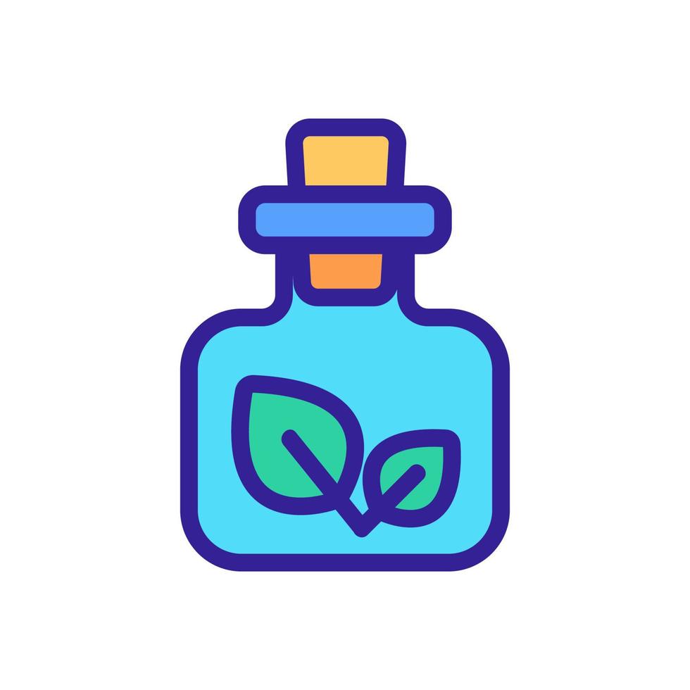natural medicine icon vector. Isolated contour symbol illustration vector