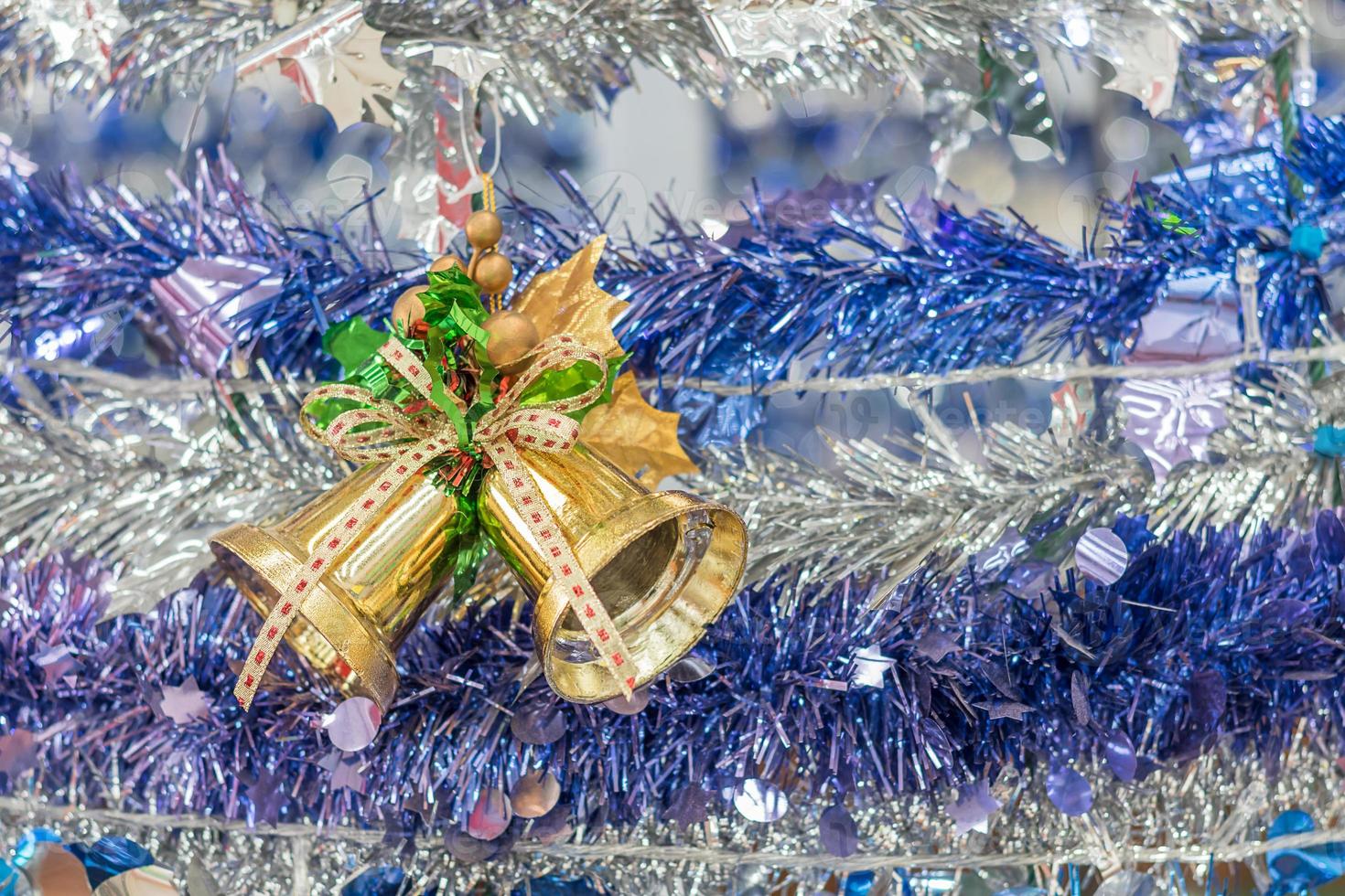 Christmas bells for the holiday background photo