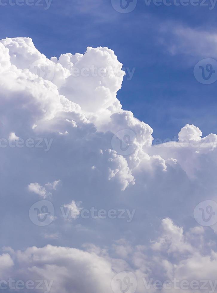 Clouds in blue sky before rain photo