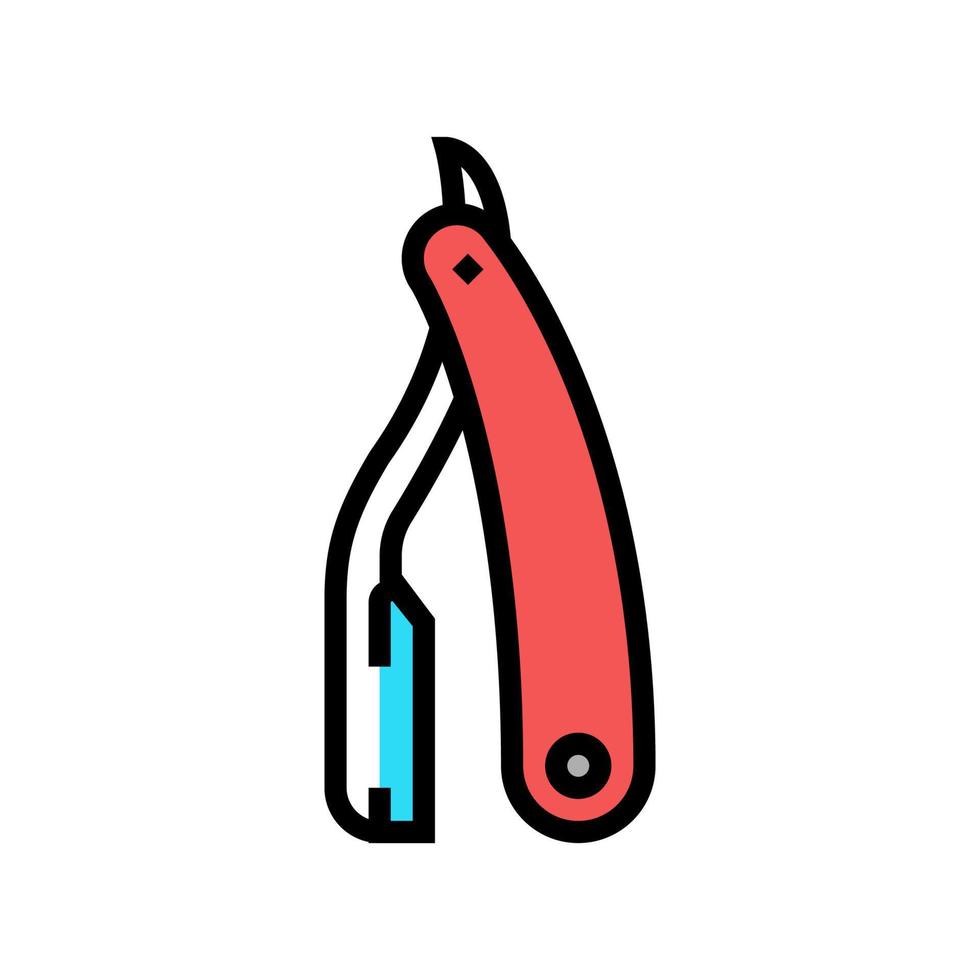 dangerous razor color icon vector illustration