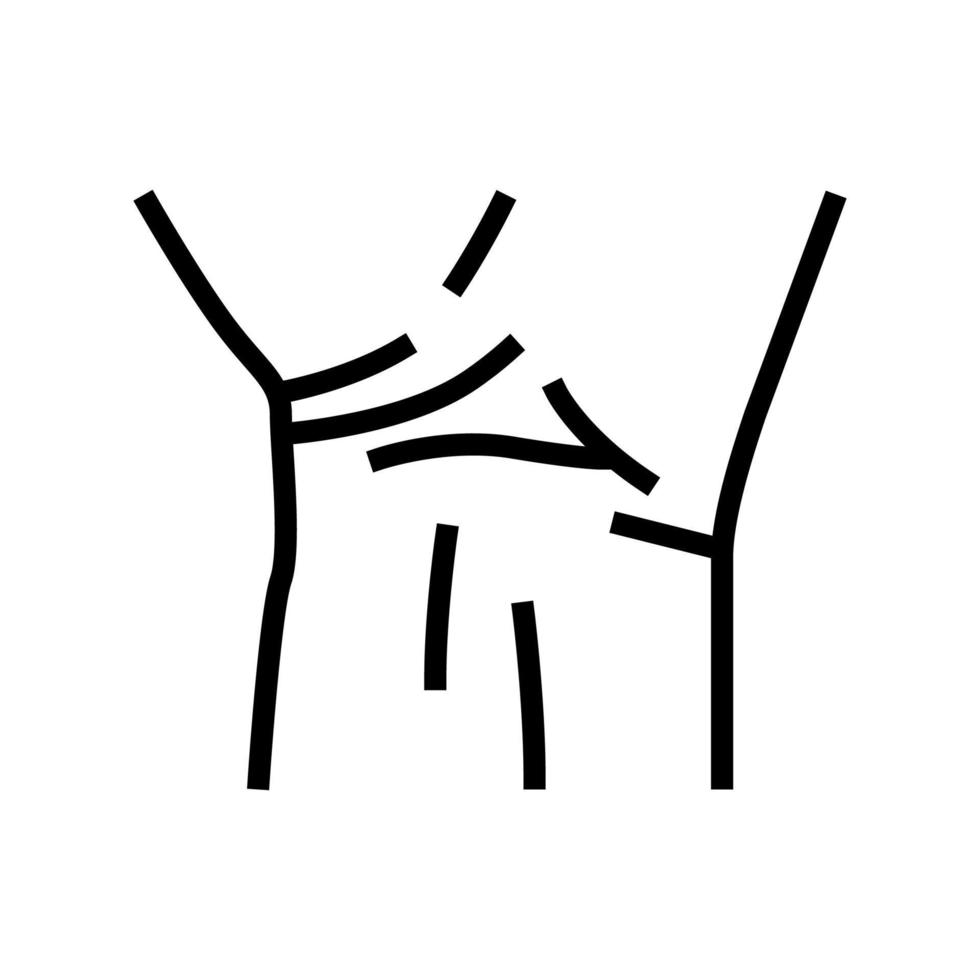 wrist body line icon vector illustration