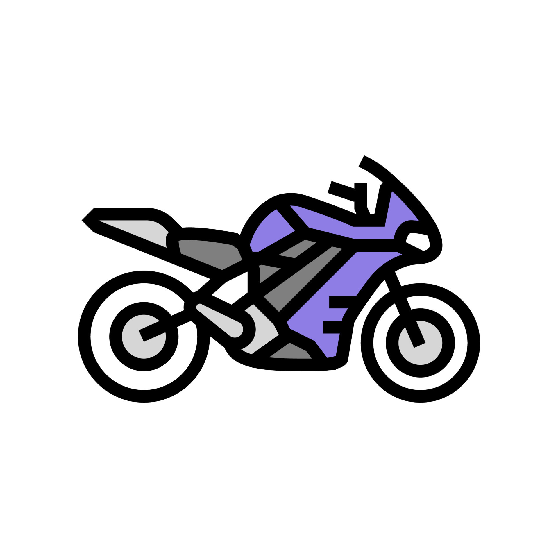 electric motorcycle color icon vector illustration 10221569 Vector Art