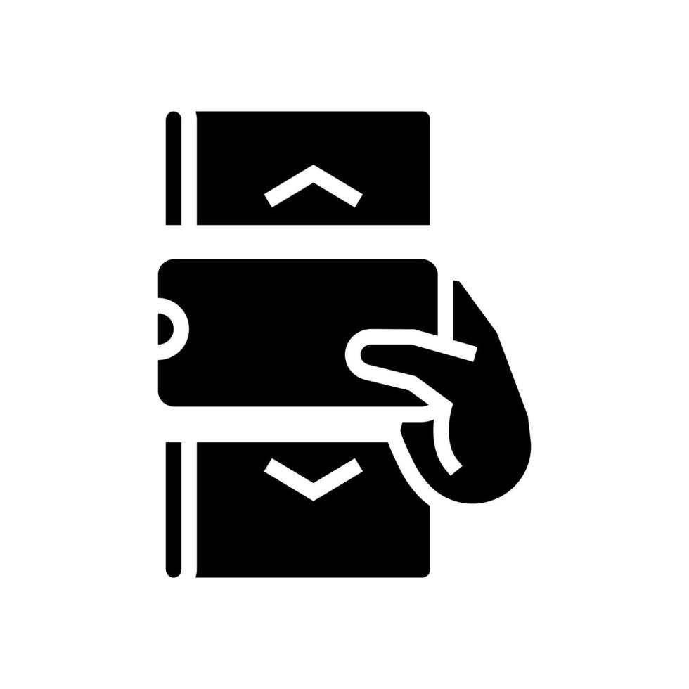 svg internet scroll glyph icon vector illustration
