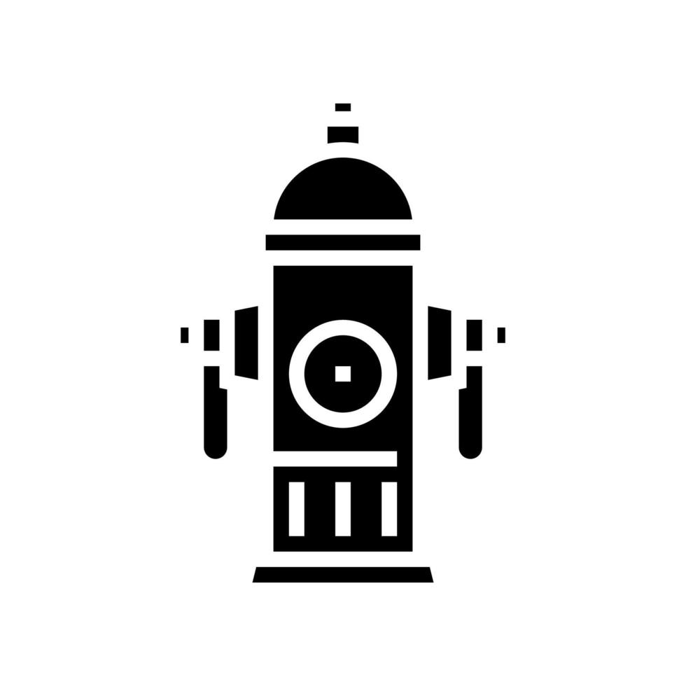 hydrant fire glyph icon vector illustration