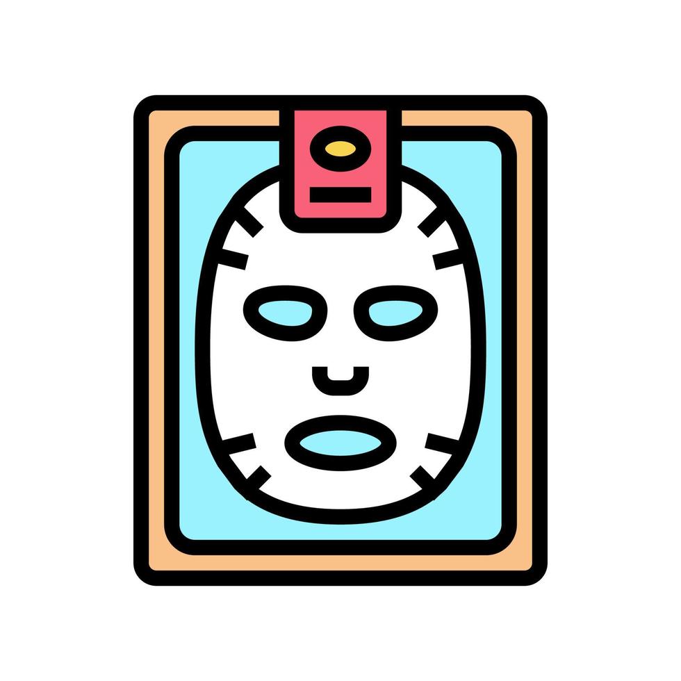 ilustración de vector de icono de color de máscara facial