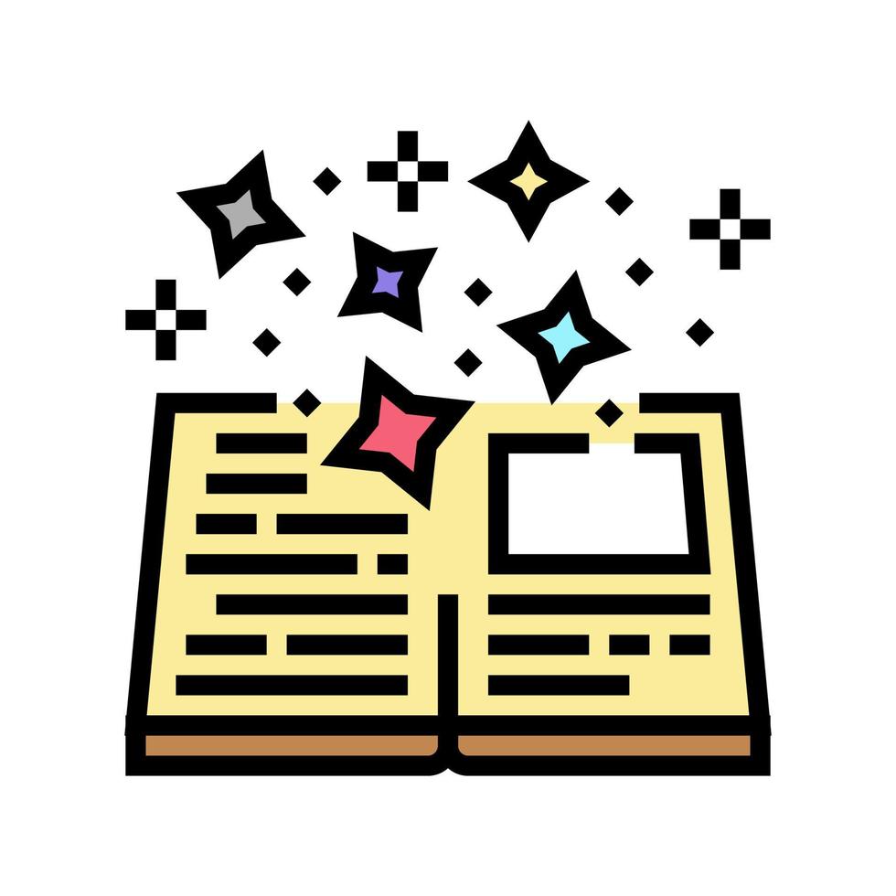 book magic color icon vector illustration